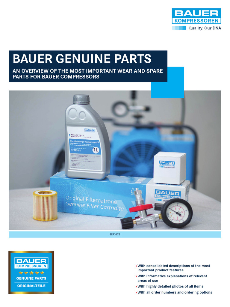 Bauer Compressor N3029 Filter Element | PDF | Filtration | Valve