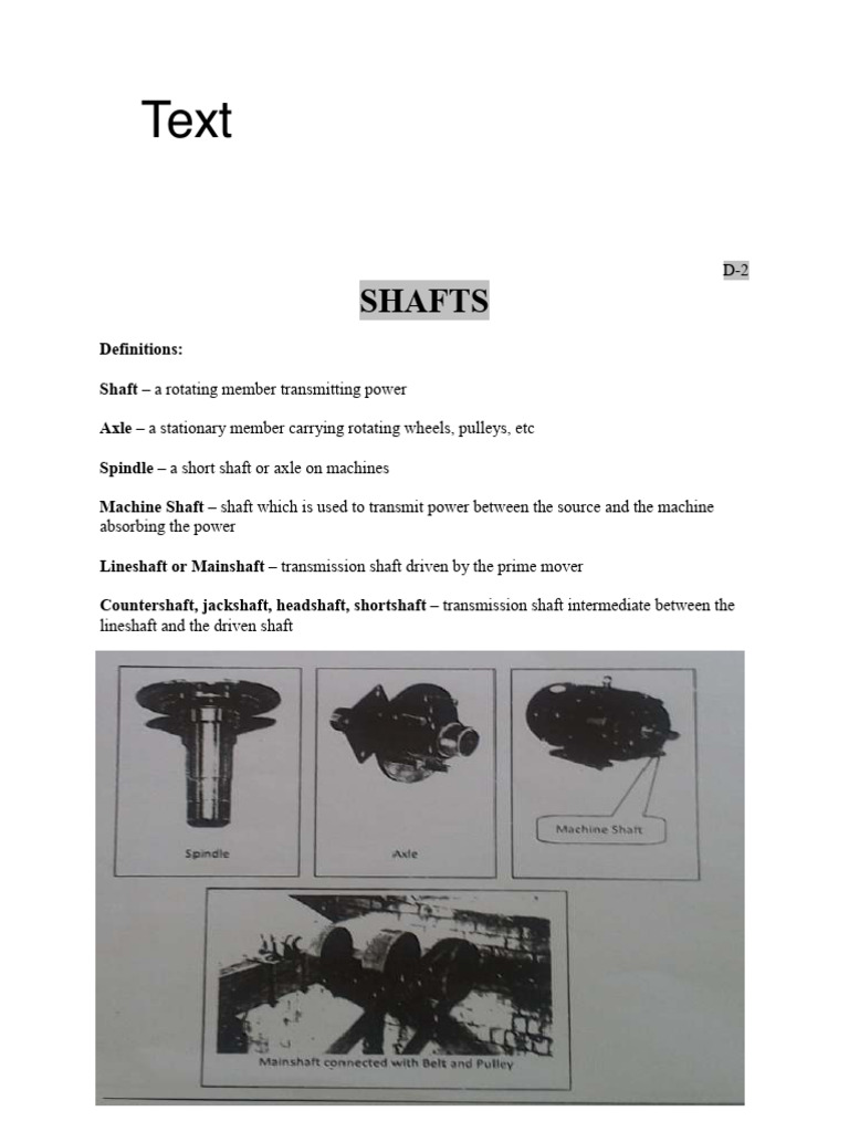 Shaft Design and Mechanics Overview | PDF | Strength Of Materials | Bending