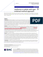 Adherence To Metformin in Adults With Type 2 Diabetes - A Combined Method Approach