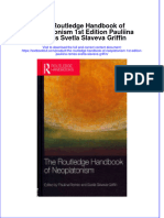 Textbook The Routledge Handbook of Neoplatonism 1St Edition Pauliina Remes Svetla Slaveva Griffin Ebook All Chapter PDF