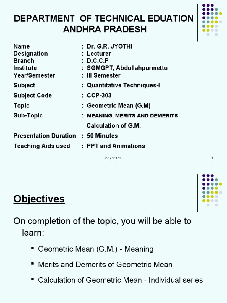 Ccp303 Pdf Logarithm Mean