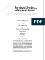 PDF Unit Operations of Chemical Engineering 7Th Edition Solutions Manual Only Warren Mccabe Ebook Full Chapter