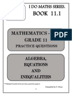 I Do Maths Series Book 11.1 - Algebra - 2