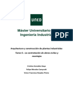 Tema 5 La Contratacion de Obras Civiles y Montajes