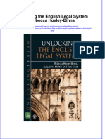 PDF Unlocking The English Legal System Rebecca Huxley Binns Ebook Full Chapter