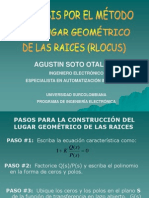 Pasos para construir el lugar geométrico de las raíces (LGR) de un sistema de control