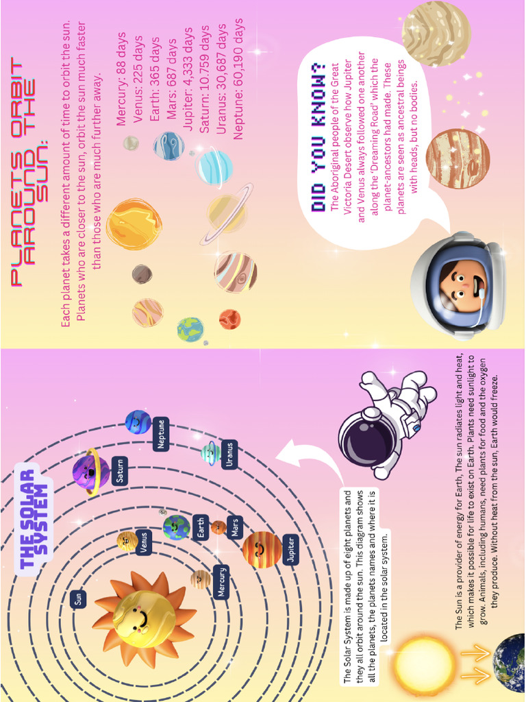Planets Info Sheet | PDF