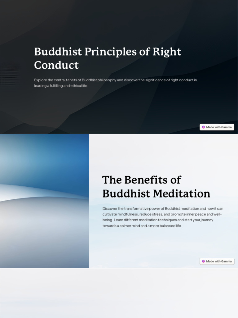 Buddhist principles of right conduct pdf noble eightfold path