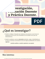 Investigación y Formación Docente