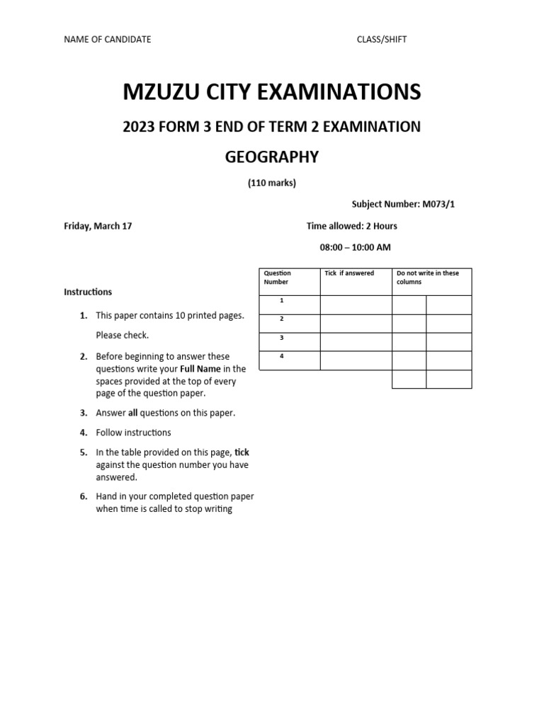 Geography F3 | PDF | Plate Tectonics | Oceans