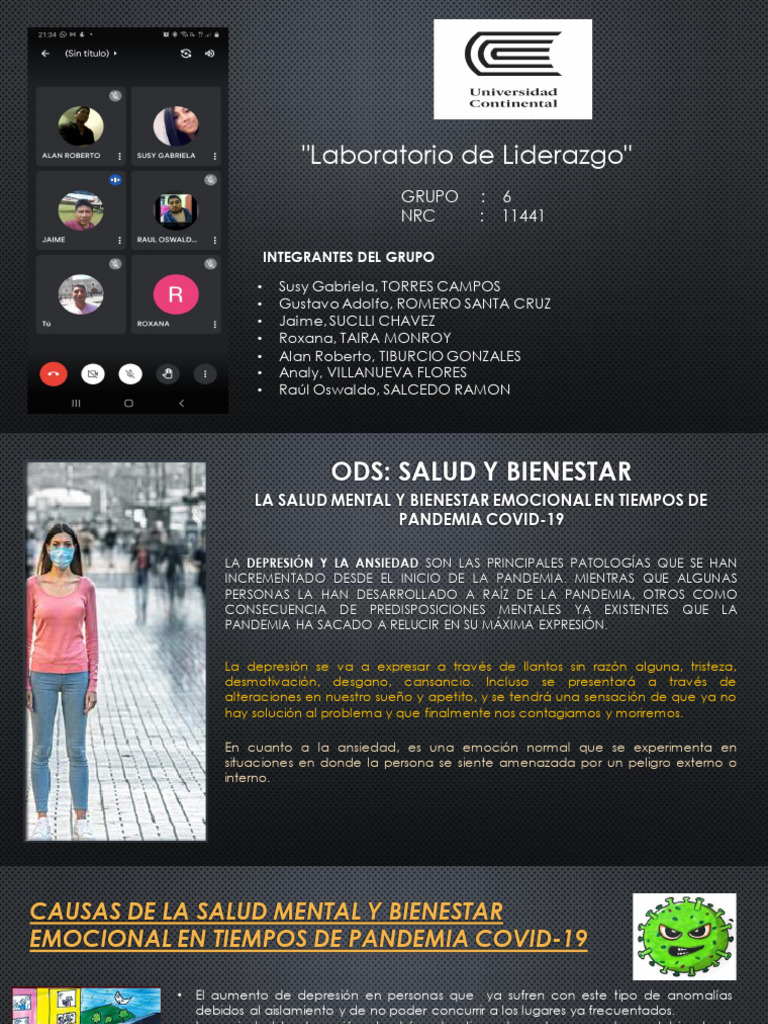 Salud Mental en la Pandemia COVID-19 | PDF | Depresión (estado de ánimo ...