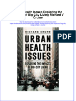 Download pdf Urban Health Issues Exploring The Impacts Of Big City Living Richard V Crume ebook full chapter 