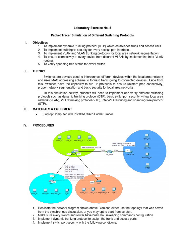Inter-VLAN Routing Implementation Guide | PDF | Network Switch ...