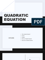 Quadratic Equation Presentation