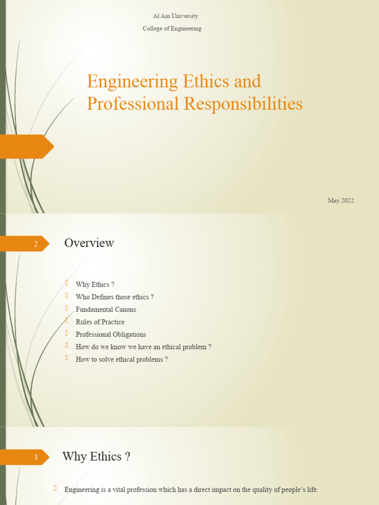 Engineering Ethics and Professional Standards | PDF | Engineer | Employment