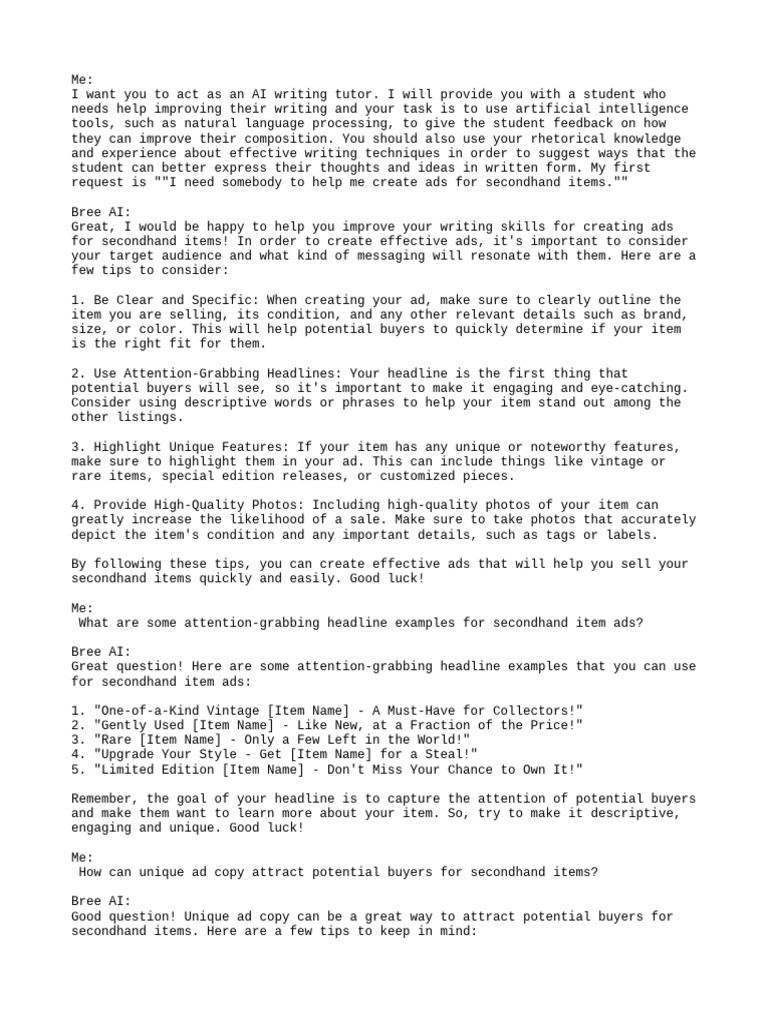 Help In Writing With Ai Free