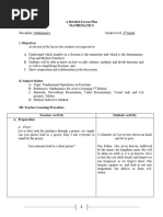 Detailed Lesson Plan in Grade 5 Mathematics | PDF | Prime Number ...
