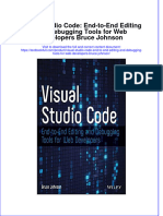 PDF Visual Studio Code End To End Editing and Debugging Tools For Web Developers Bruce Johnson Ebook Full Chapter