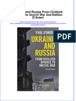 Full Chapter Ukraine and Russia From Civilized Divorce To Uncivil War 2Nd Edition Danieri PDF