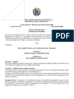 Reglamento de La Ley Orgánica Del Trabajo