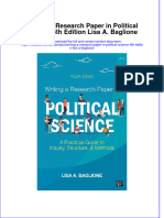 Download pdf Writing A Research Paper In Political Science 4Th Edition Lisa A Baglione ebook full chapter 