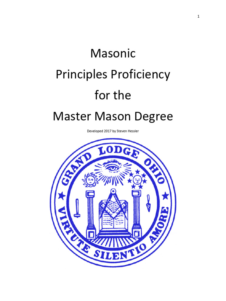 Master Mason Proficiency Guide | PDF | Freemasonry | Beehive