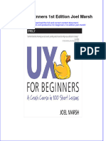 Download textbook Ux For Beginners 1St Edition Joel Marsh ebook all chapter pdf 
