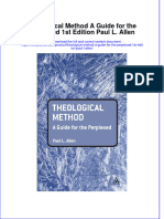 Download textbook Theological Method A Guide For The Perplexed 1St Edition Paul L Allen ebook all chapter pdf 