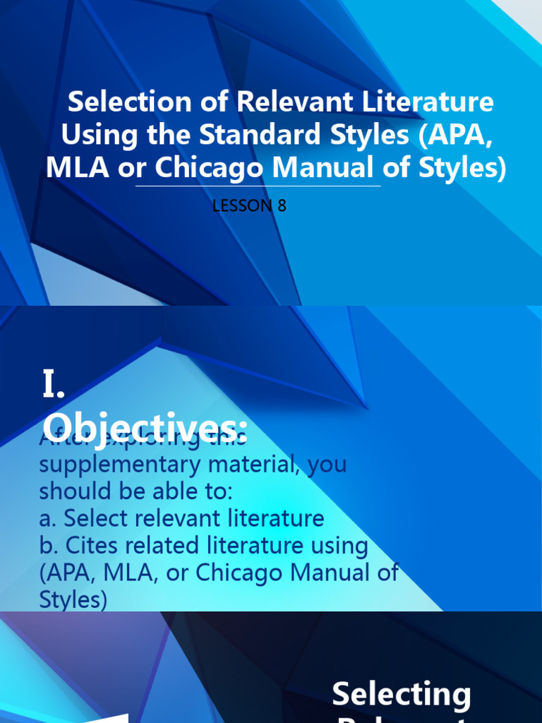 Literature Review and Citation Styles | PDF | Citation | Apa Style