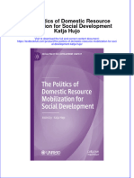 Download full chapter The Politics Of Domestic Resource Mobilization For Social Development Katja Hujo pdf docx