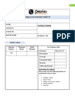 Indian Economy 35 - Daily Mains Question Booklet