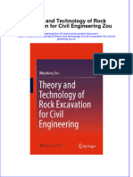 PDF Theory and Technology of Rock Excavation For Civil Engineering Zou 2 Ebook Full Chapter