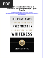 Full Chapter The Possessive Investment in Whiteness 3Rd Edition George Lipsitz Lipsitz PDF
