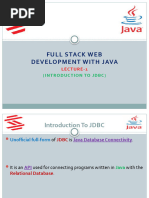 JDBC-Lecture 1