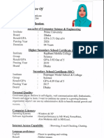 Humayra CV PDF