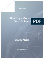 Starting A Career in Data Science ?