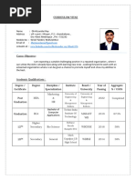 Dhritisundar’s Resume