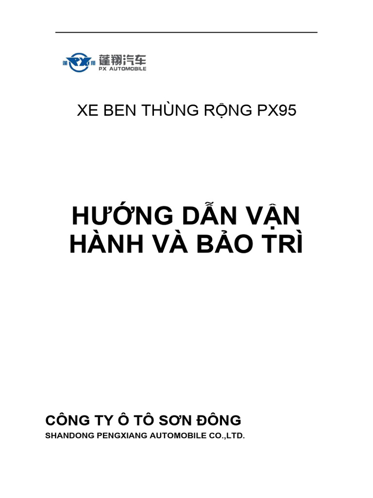 PX 95 Tons Operation Manual | PDF