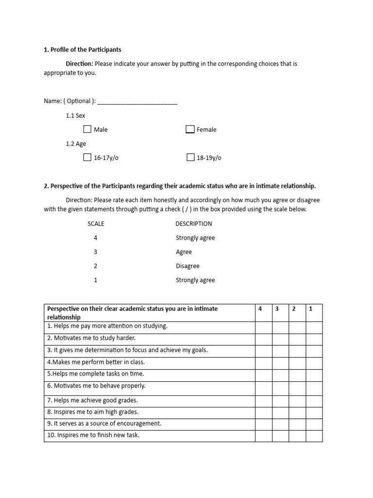 Academic Impact of Intimate Relationships | PDF | Career & Growth ...