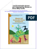 PDF Women and Sustainable Human Development Empowering Women in Africa Maty Konte Ebook Full Chapter