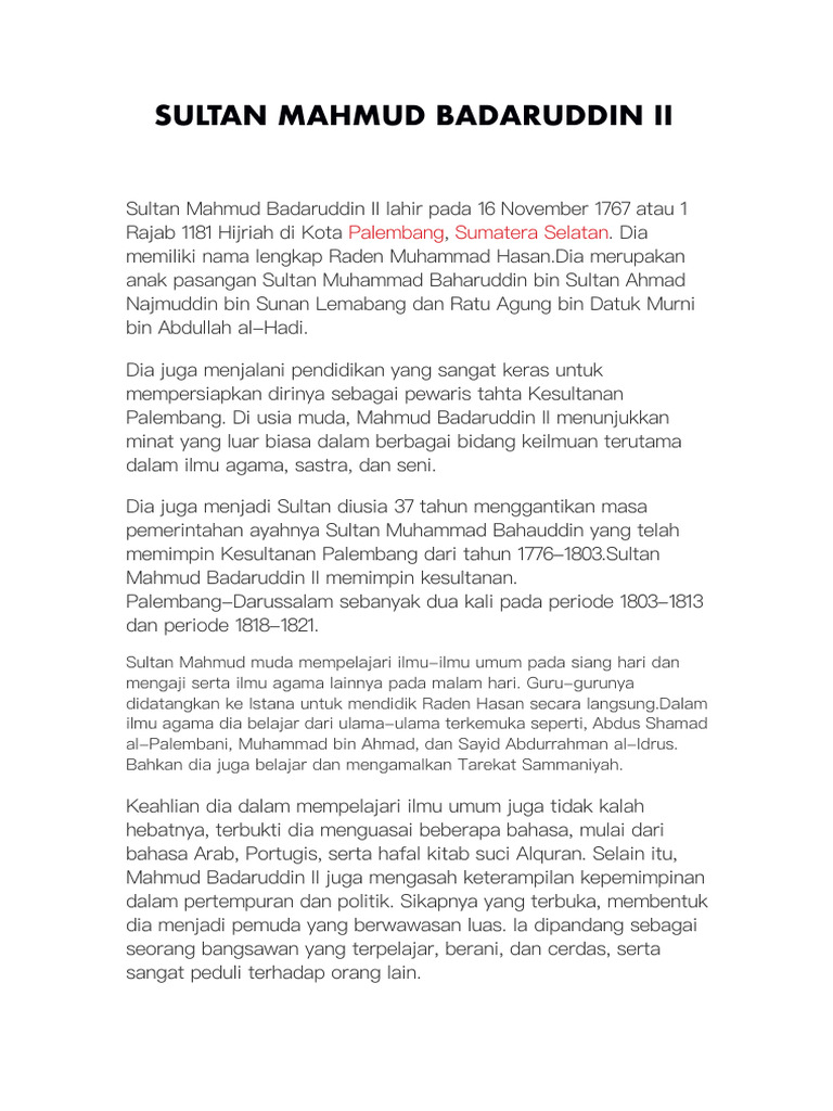 Sultan Mahmud B | PDF