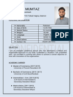 ZeeshanMumtaz CV