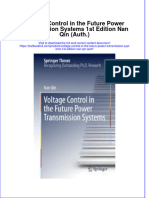 Textbook Voltage Control in The Future Power Transmission Systems 1St Edition Nan Qin Auth Ebook All Chapter PDF