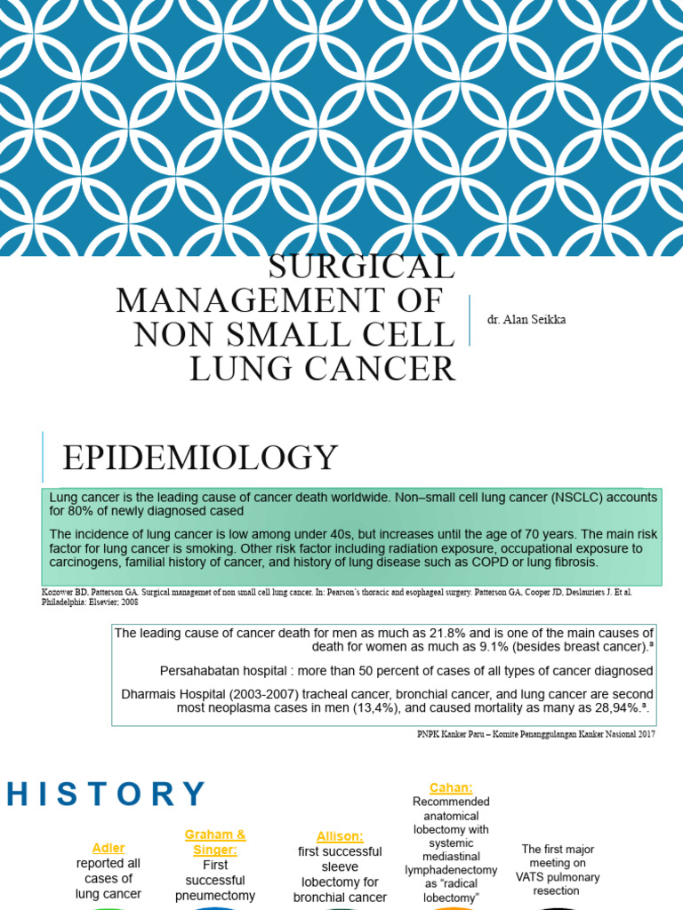 Surgical Management For Non Small Cell Lung Cancer | PDF | Lung Cancer ...