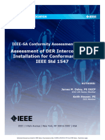 Assessment of DER Interconnection Installation For Conformance With IEEE STD 1547