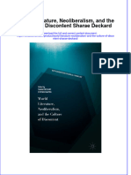 PDF World Literature Neoliberalism and The Culture of Discontent Sharae Deckard Ebook Full Chapter