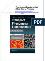 Download pdf Transport Phenomena Fundamentals 4Th Edition Joel L Plawsky ebook full chapter 
