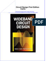 Ebffiledoc - 684download Textbook Wideband Circuit Design First Edition Carlin Ebook All Chapter PDF