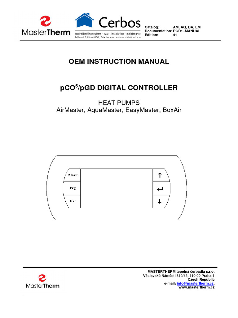 master-therm-heat-pumps-digital-controller-manuel | PDF | Thermostat