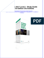 Download textbook Wiley Cfa 2017 Level I Study Guide Vol 1 1St Edition Cfa Institute ebook all chapter pdf 